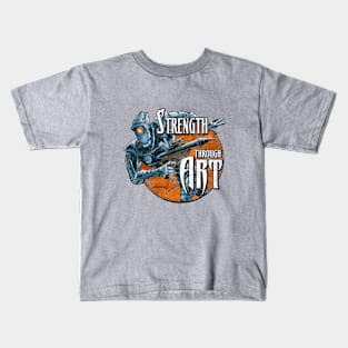 Strength Through Art - Robot Kids T-Shirt